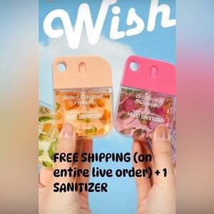 Wish Hand Sanitizer CHOOSE ONE